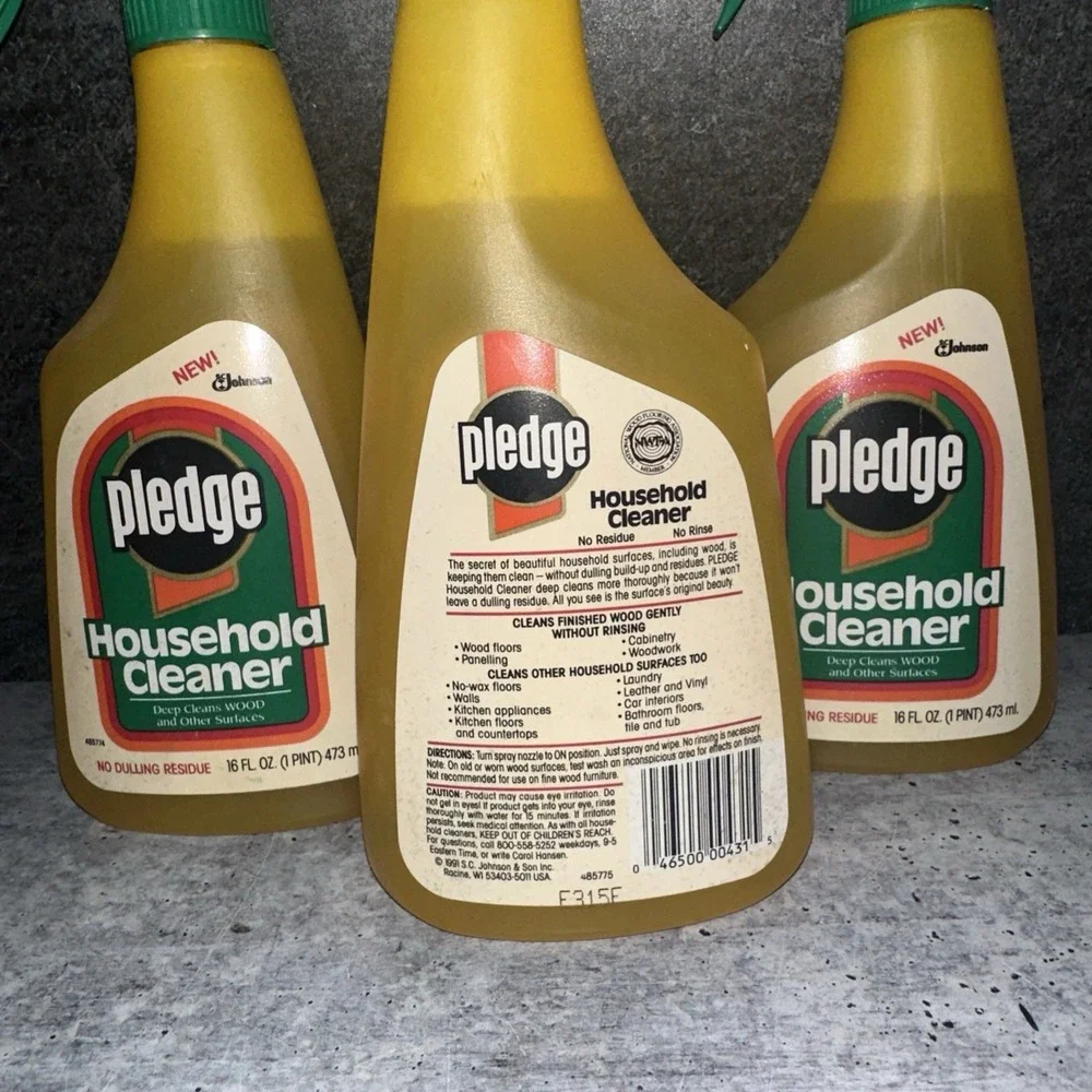 3 Lot Pledge Household Cleaner Spray Bottle